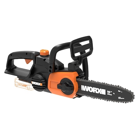 Worx 20V Power Share 10 in. Cordless Chainsaw with Auto-Tension, Tool Only WG322.9
